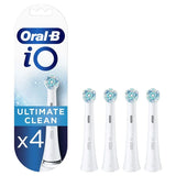 Oral-B iO Ultimate Clean Ανταλλακτικές Κεφαλές για Ηλεκτρική Οδοντόβουρτσα Άσπρη 4τμχ 8700216199148