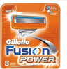 Gillette Fusion Power Ανταλλακτικές Κεφαλές με 5 Λεπίδες & Λιπαντική Ταινία 8τμχ