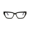 Γυαλιά Blue Light Celeste Midnight Mist με κοκκάλινο σκελετό και ορθογώνιο σχήμα σε μαύρη απόχρωση.