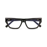 Γυαλιά Blue Light Celeste Midnight Mist με κοκκάλινο σκελετό και ορθογώνιο σχήμα σε μαύρη απόχρωση.