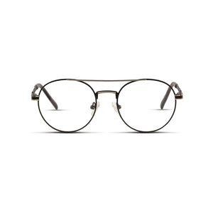 Γυαλιά Blue Light Magnus Glacier Silver με μεταλλικό σκελετό και aviator σχήμα σε ανθρακί ασημί απόχρωση.