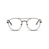 Γυαλιά Blue Light Magnus Gunmetal Grey με μεταλλικό σκελετό και aviator σχήμα σε ανθρακί γκρι απόχρωση.