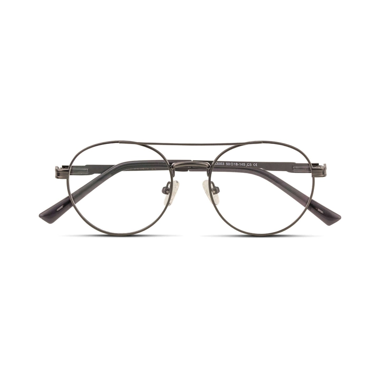 Γυαλιά Blue Light Magnus Gunmetal Grey με μεταλλικό σκελετό και aviator σχήμα σε ανθρακί γκρι απόχρωση.