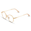 Γυαλιά Blue Light Soho Champagne Gold με μεταλλικό σκελετό και στρογγυλό σχήμα σε χρυσή απόχρωση.