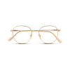 Γυαλιά Blue Light Soho Champagne Gold με μεταλλικό σκελετό και στρογγυλό σχήμα σε χρυσή απόχρωση.