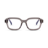 Γυαλιά Blue Light Gustavo Urban Smoke με κοκκάλινο σκελετό και τετράγωνο σχήμα σε γκρι ημιδιάφανη απόχρωση.