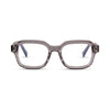 Γυαλιά Blue Light Gustavo Urban Smoke με κοκκάλινο σκελετό και τετράγωνο σχήμα σε γκρι ημιδιάφανη απόχρωση.