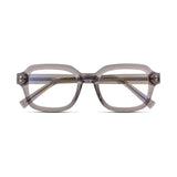 Γυαλιά Blue Light Gustavo Urban Smoke με κοκκάλινο σκελετό και τετράγωνο σχήμα σε γκρι ημιδιάφανη απόχρωση.