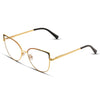 Γυαλιά Blue Light Marilyn Noir Gold με μεταλλικό σκελετό και cat eye σχήμα σε χρυσή και μαύρη απόχρωση.