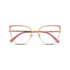 Γυαλιά Blue Light Marilyn Sunset Blush με μεταλλικό σκελετό και cat eye σχήμα σε ροζ-χρυσή απόχρωση.