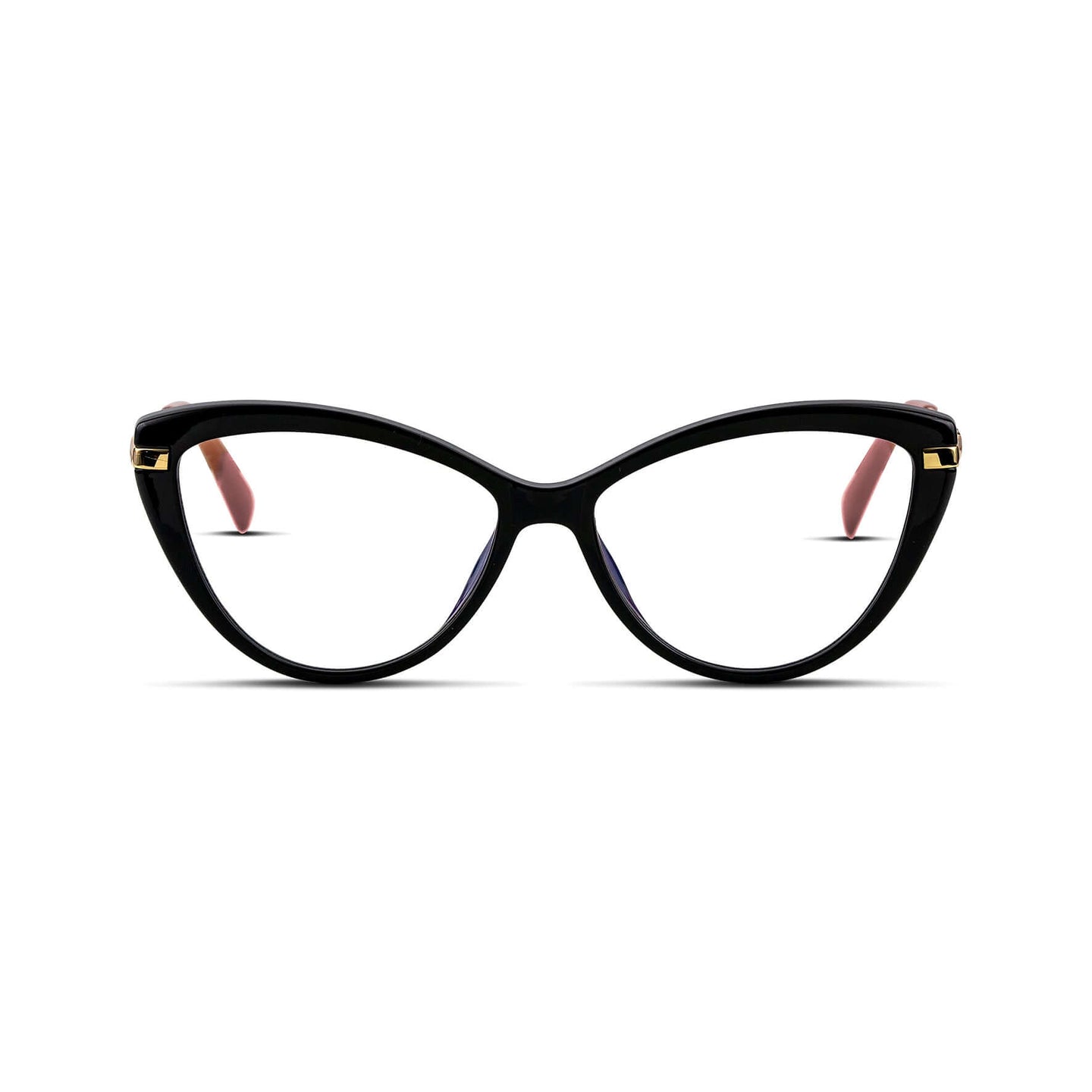 Cat Eye γυαλιά blue light για υπολογιστή σε μαύρο χρώμα με μεταλλικό σκελετό. 