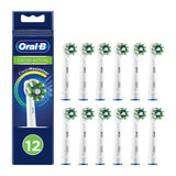 Oral B CrossAction Ανταλλακτικές Κεφαλές Ηλεκτρικής Οδοντόβουρτσας 12 Τεμάχια