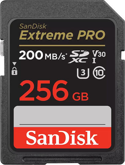 Sandisk Extreme Pro SDXC 256GB U3 V30 UHS-I 200MB/s